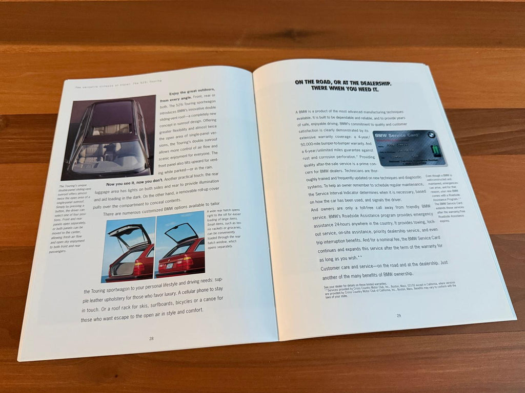 BMW-E34 Sedan, Touring, 1993-Dealership-Sales-Brochure