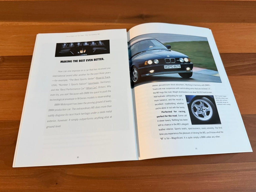 BMW-E34 Sedan, Touring, 1993-Dealership-Sales-Brochure