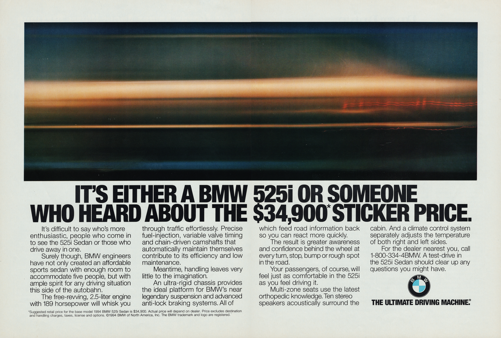 BMW-E34 Someone Heard About It-Magazine-Ad