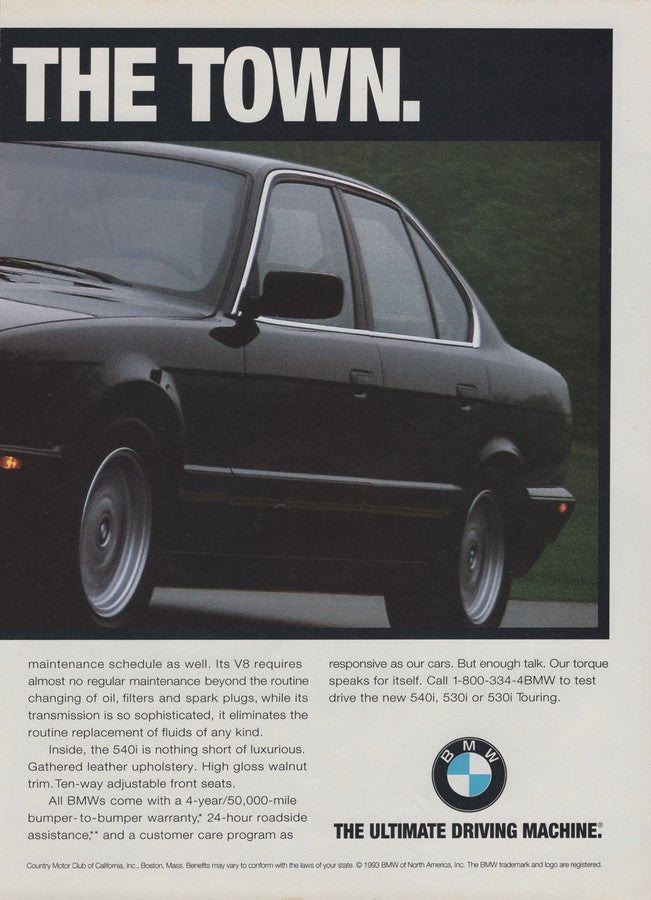 BMW-E34 Torque of the Town-Magazine-Ad
