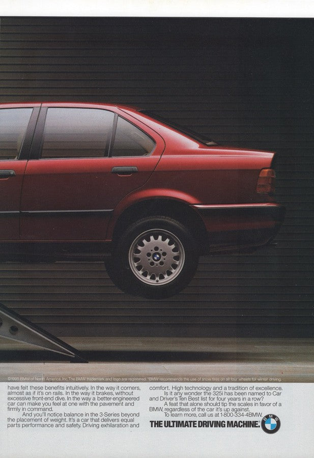 BMW-E36 325i Oh No-Vintage-Print-Magazine-Ad-BIMMERtips.com