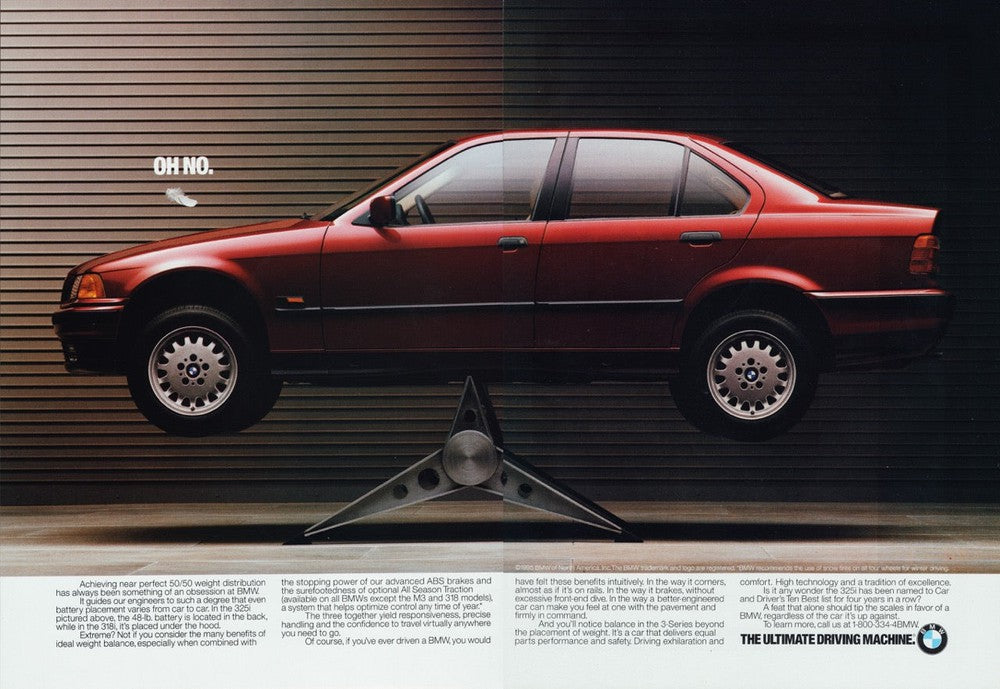 BMW-E36 325i Oh No-Vintage-Print-Magazine-Ad-BIMMERtips.com