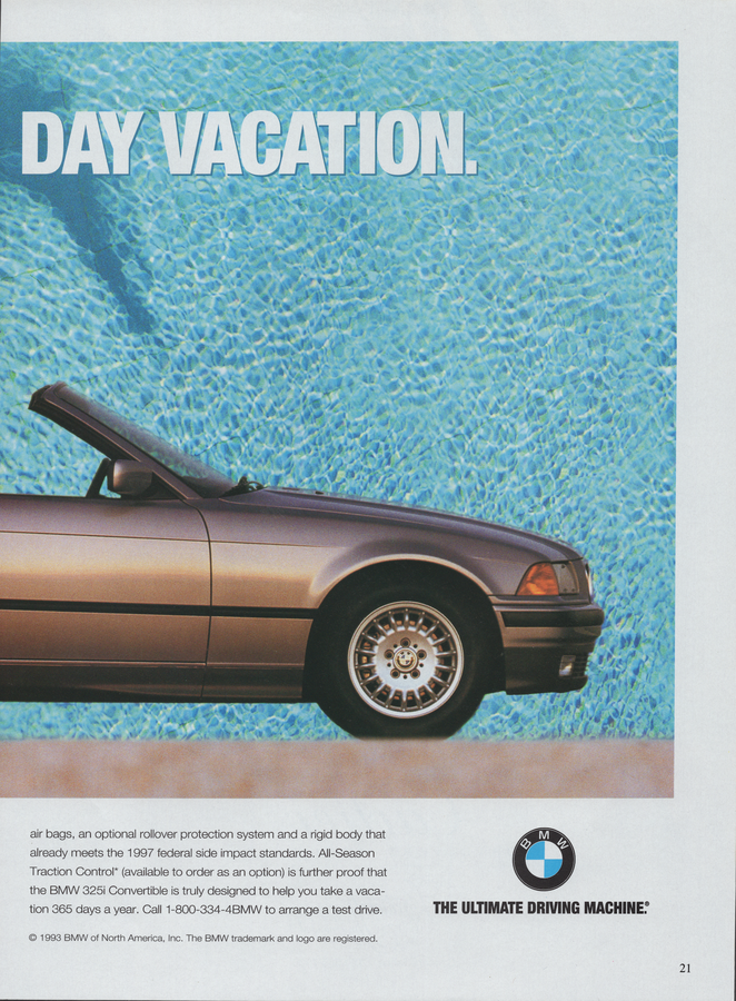 BMW-E36 365 Day Vacation-Magazine-Ad