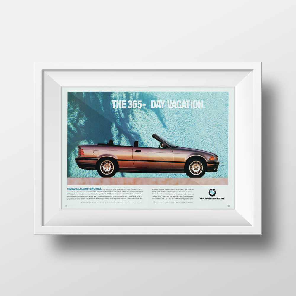 BMW-E36 365 Day Vacation-Magazine-Ad