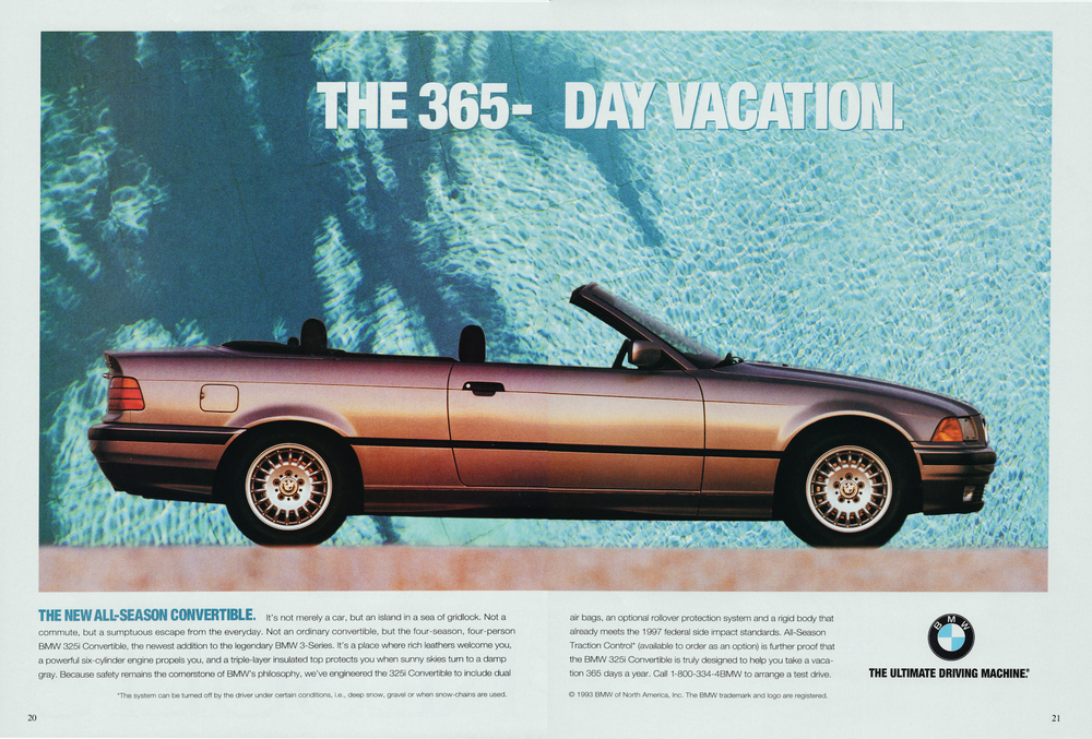 BMW-E36 365 Day Vacation-Magazine-Ad