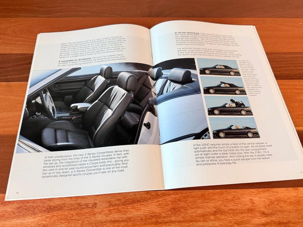 BMW-E36 Convertible, 1994 a-Dealership-Sales-Brochure