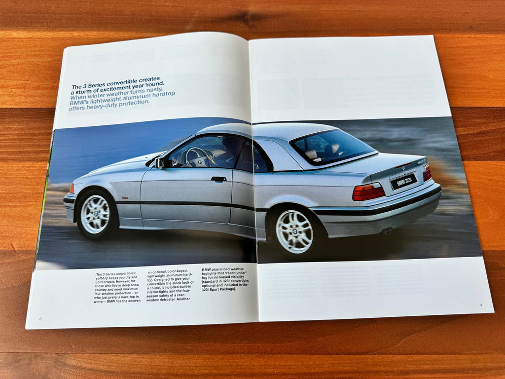 BMW-E36 Convertible, 1998-Dealership-Sales-Brochure