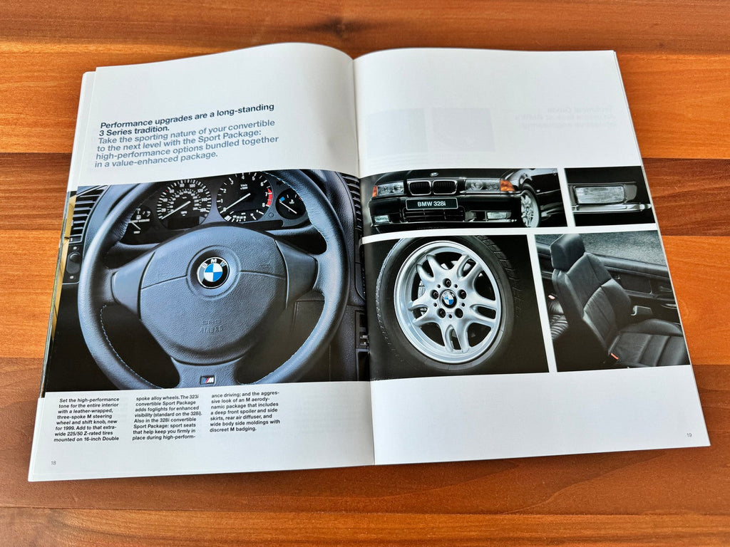 BMW-E36 Convertible, 1998-Dealership-Sales-Brochure