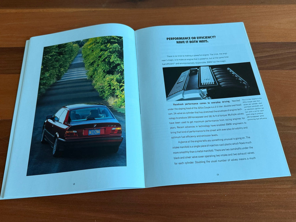 BMW-E36 Coupe, 1992-Dealership-Sales-Brochure