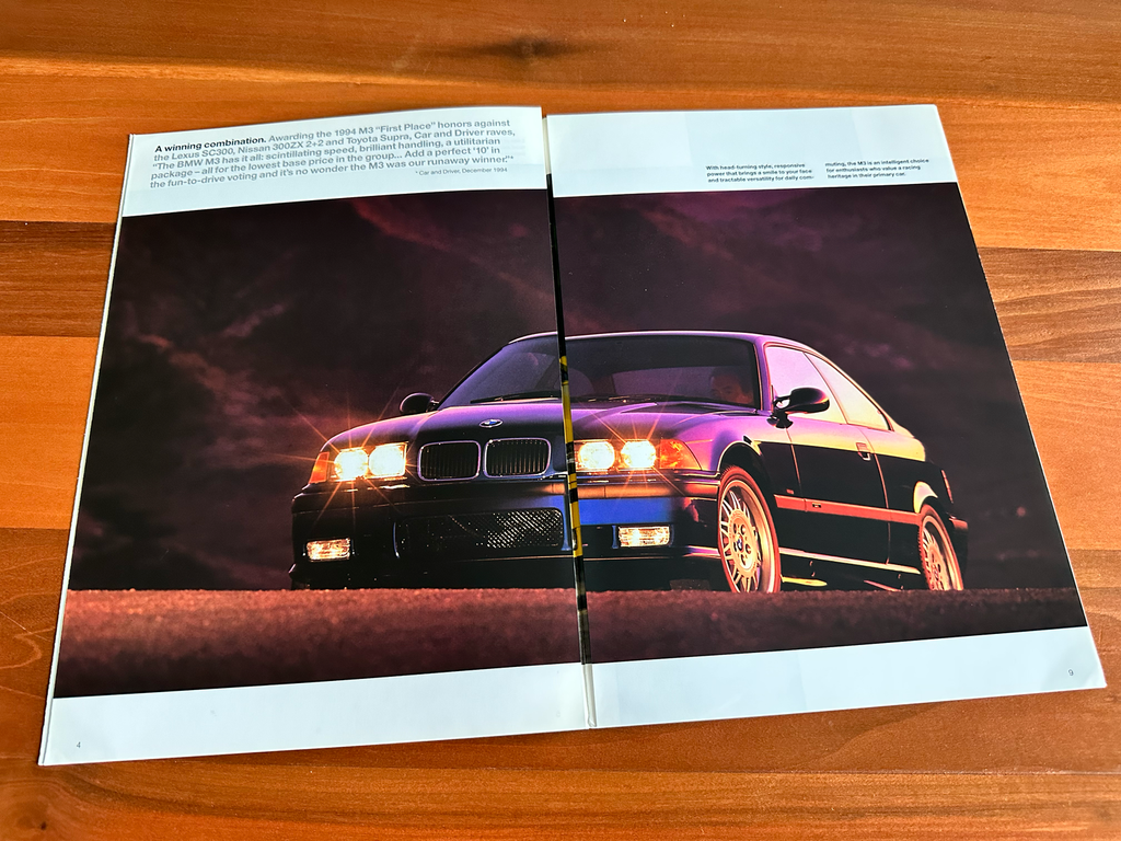 BMW-E36 M3, 1995-Dealership-Sales-Brochure