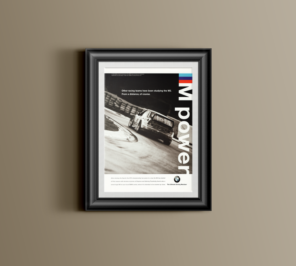 BMW-E36 M3 GT3 From a Distance-Magazine-Ad