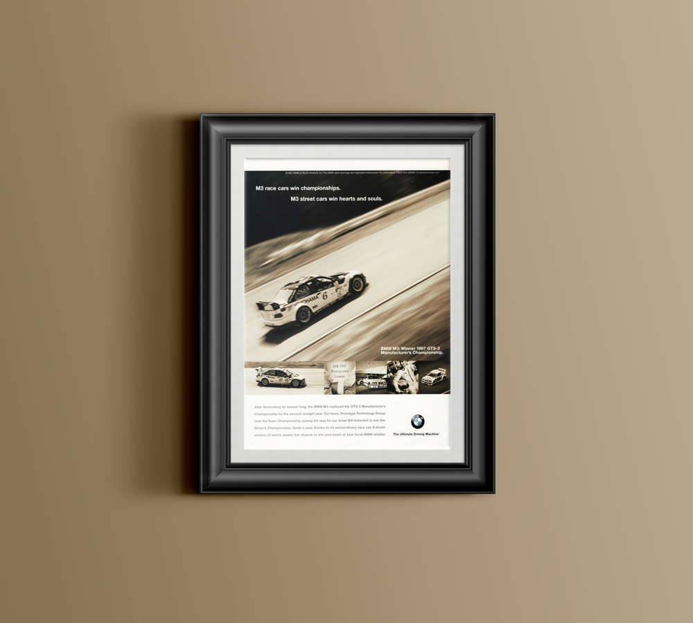 BMW-E36 M3 GTS-3 Win Championships-Magazine-Ad
