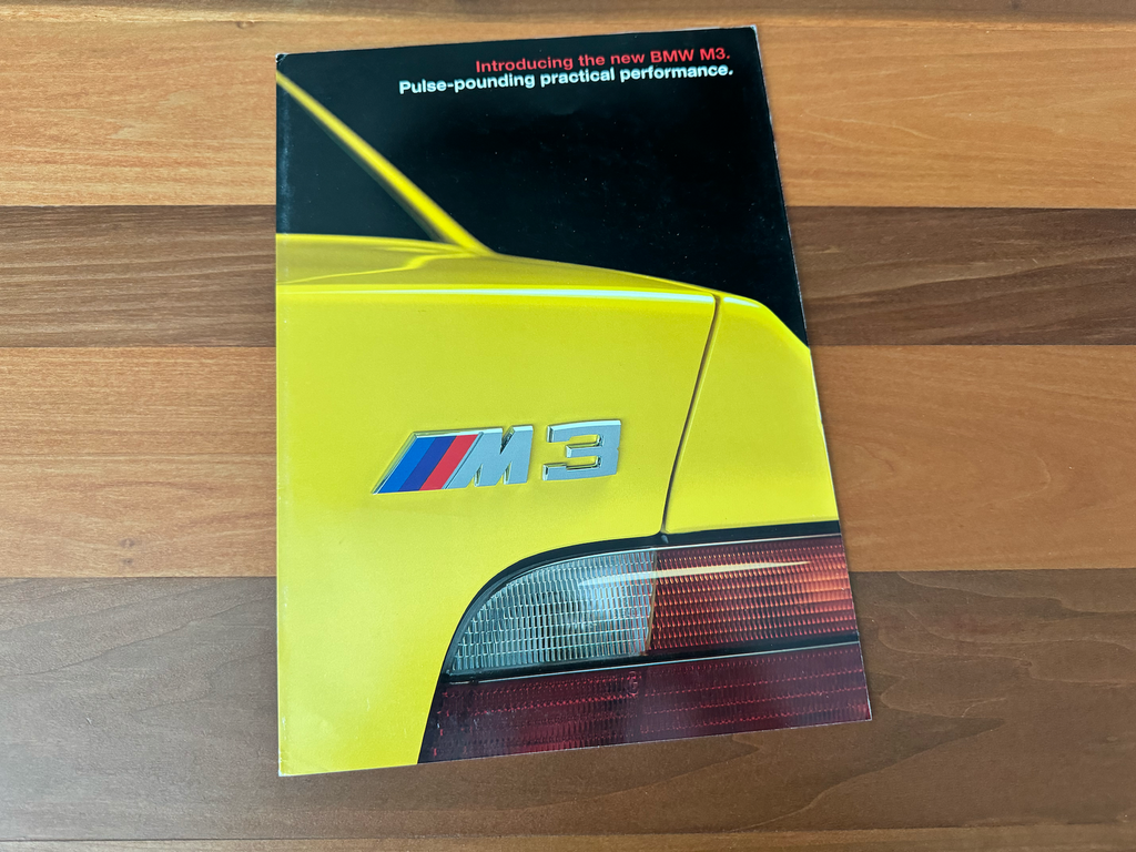 BMW-E36 M3, Pamphlet-Dealership-Sales-Brochure