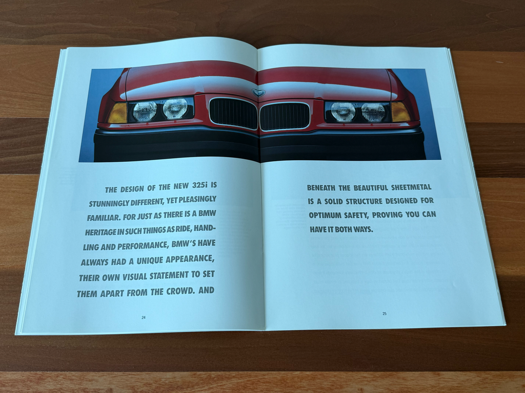 BMW-E36 Sedan, 1992 a-Dealership-Sales-Brochure
