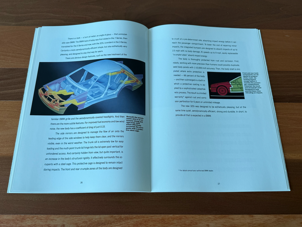 BMW-E36 Sedan, 1992 a-Dealership-Sales-Brochure