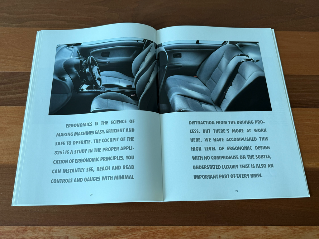 BMW-E36 Sedan, 1992 a-Dealership-Sales-Brochure