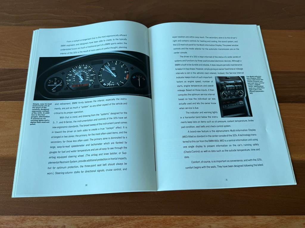 BMW-E36 Sedan, 1992 a-Dealership-Sales-Brochure