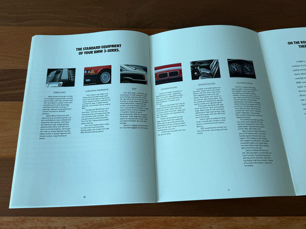 BMW-E36 Sedan, 1992 a-Dealership-Sales-Brochure