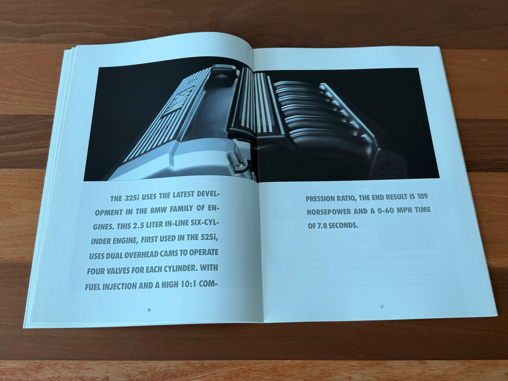 BMW-E36 Sedan, 1992 a-Dealership-Sales-Brochure