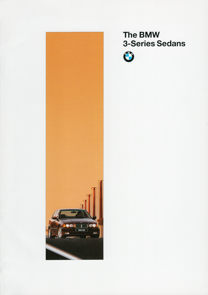 BMW-E36 Sedan, 1996-Dealership-Sales-Brochure