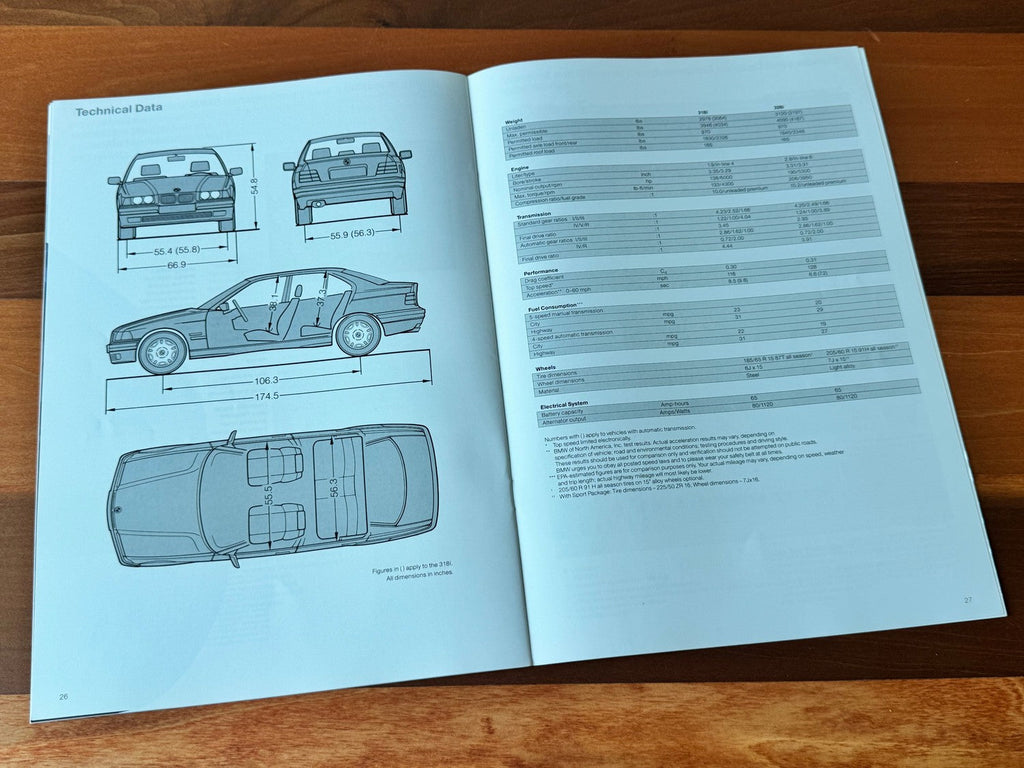 BMW-E36 Sedan, 1997-Dealership-Sales-Brochure