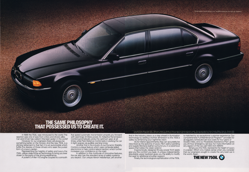 BMW-E38 The Same Philosophy-Vintage-Print-Magazine-Ad-BIMMERtips.com