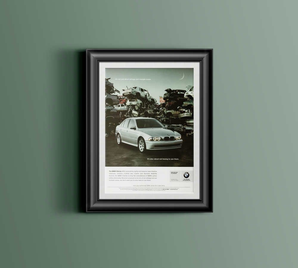 BMW-E39 It's not just about airbags and crumple zones.-Magazine-Ad