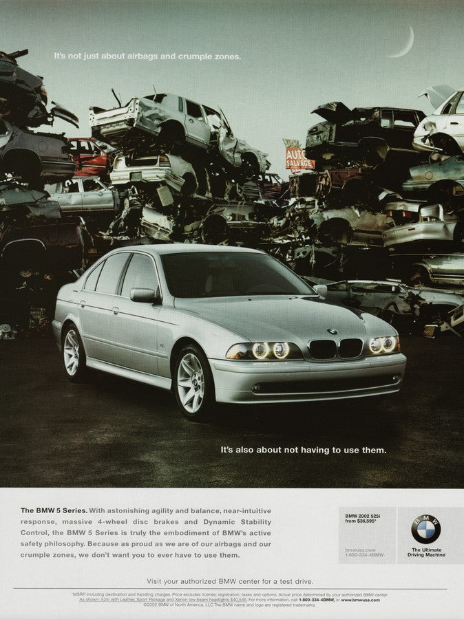BMW-E39 It's not just about airbags and crumple zones.-Magazine-Ad