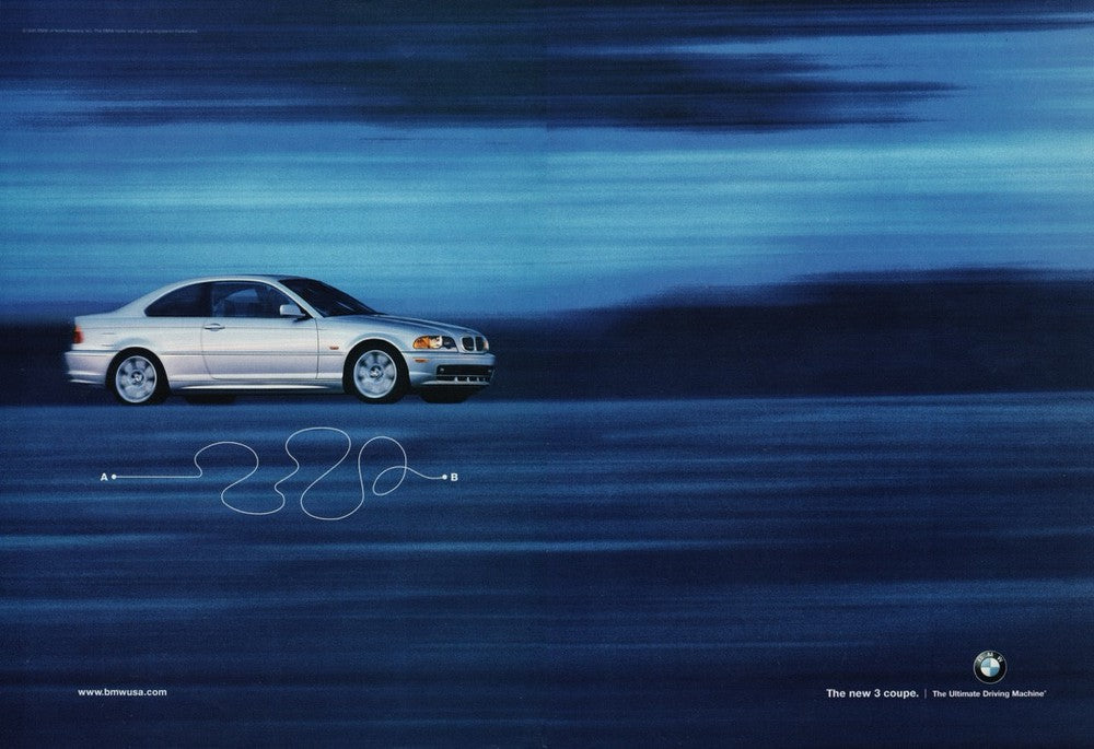 BMW-E46 A to B Coupe-Vintage-Print-Magazine-Ad-BIMMERtips.com