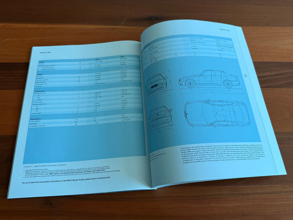 BMW-E46 Coupe, 2006-Dealership-Sales-Brochure