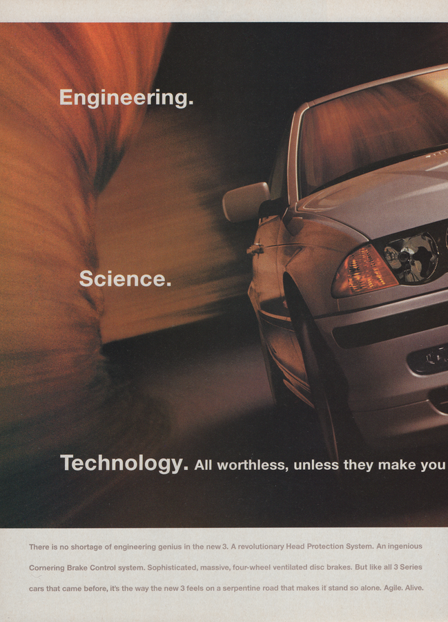 BMW-E46 Engineering. Science. Technology.-Magazine-Ad