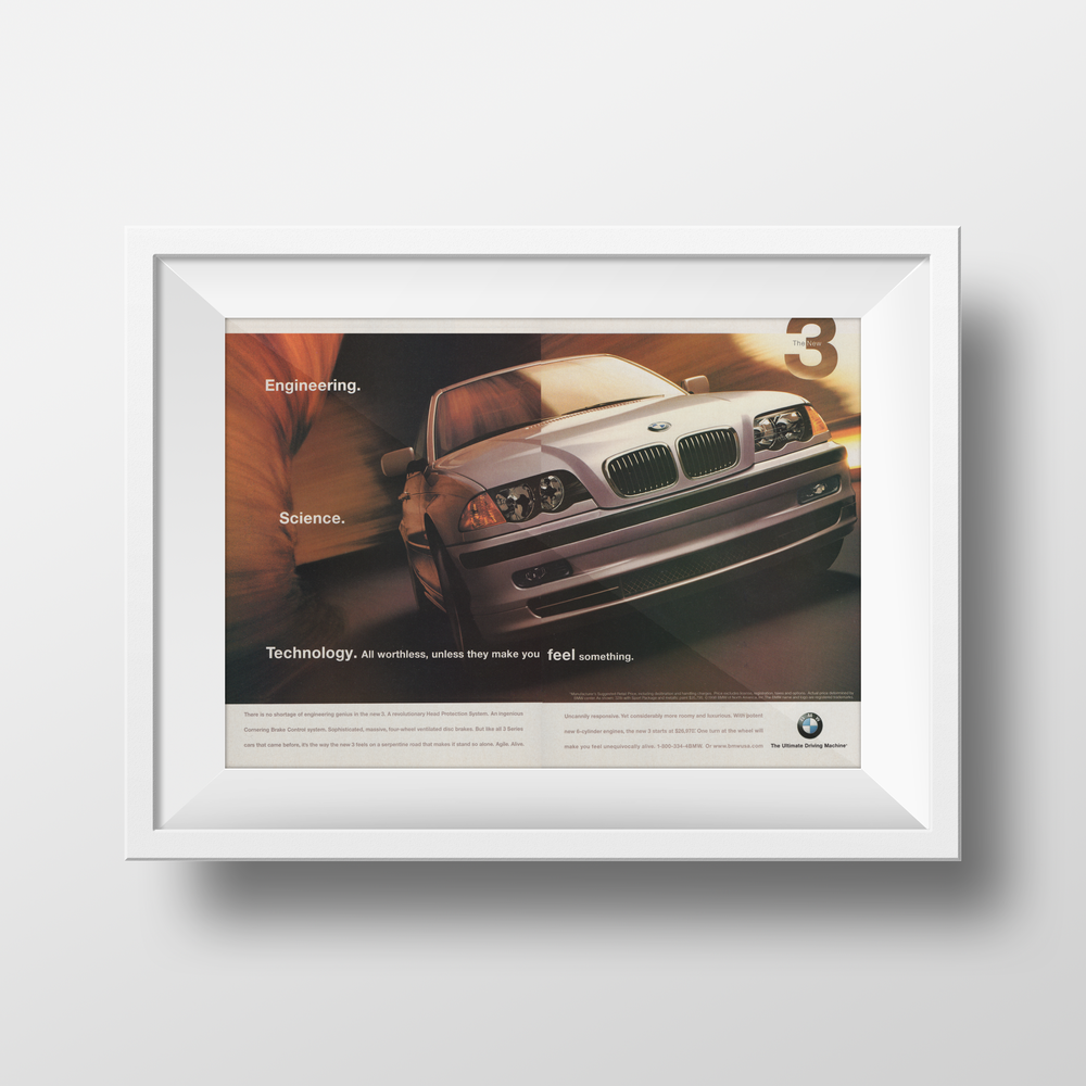 BMW-E46 Engineering. Science. Technology.-Magazine-Ad