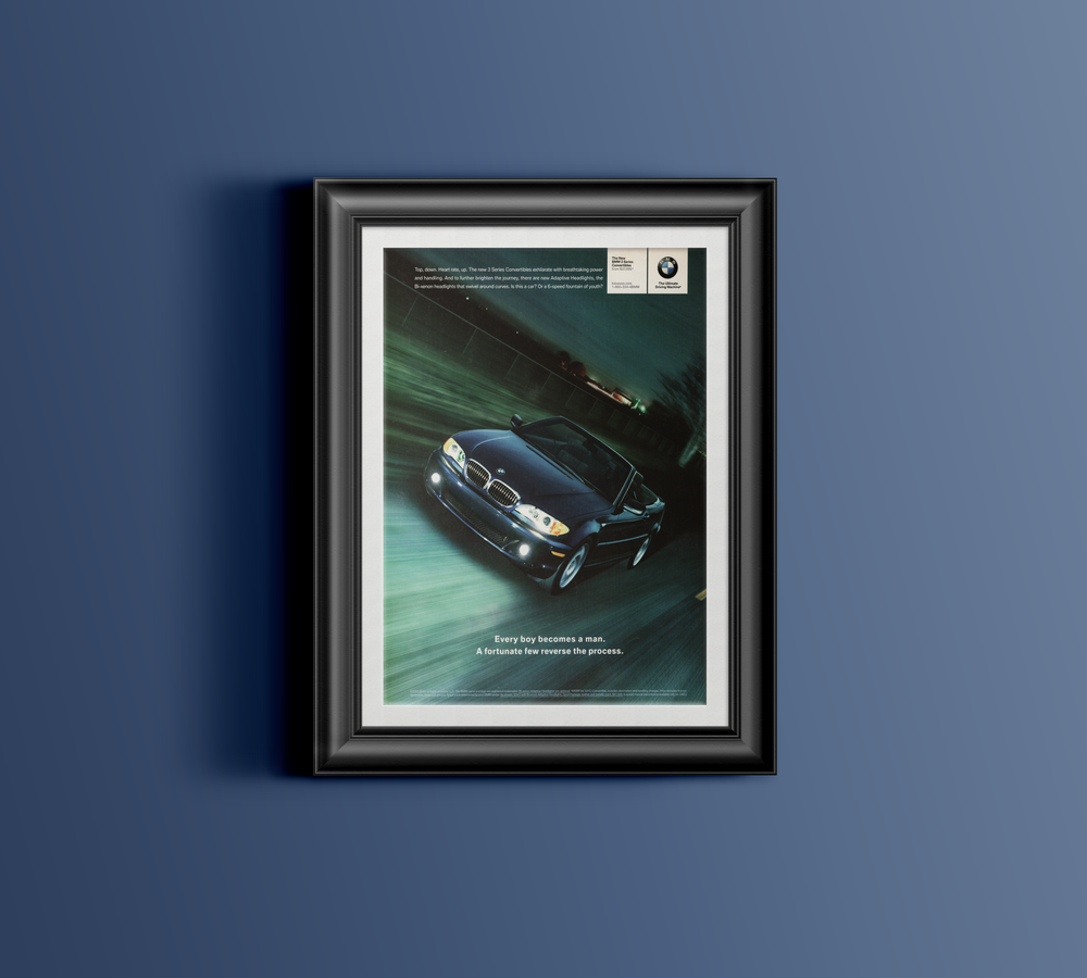 BMW-E46 Every Boy Becomes a Man-Magazine-Ad