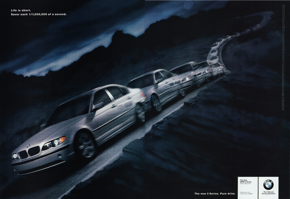 BMW-E46 Life is Short-Vintage-Print-Magazine-Ad-BIMMERtips.com