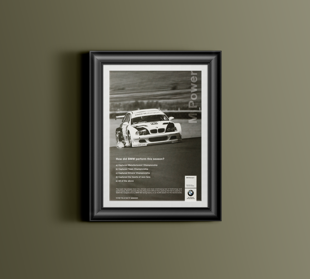 BMW-E46 M3 GTR All of the Above-Magazine-Ad