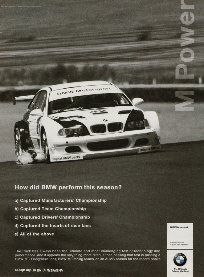 BMW-E46 M3 GTR All of the Above-Magazine-Ad