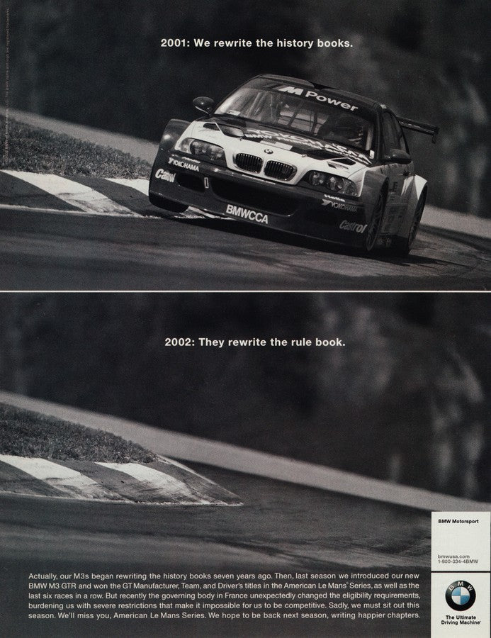 BMW-E46 M3 GTR Rewrite the History Books-Magazine-Ad
