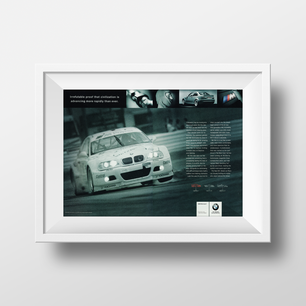 BMW-E46 M3 Irrefutable Proof-Vintage-Print-Magazine-Ad-BIMMERtips.com