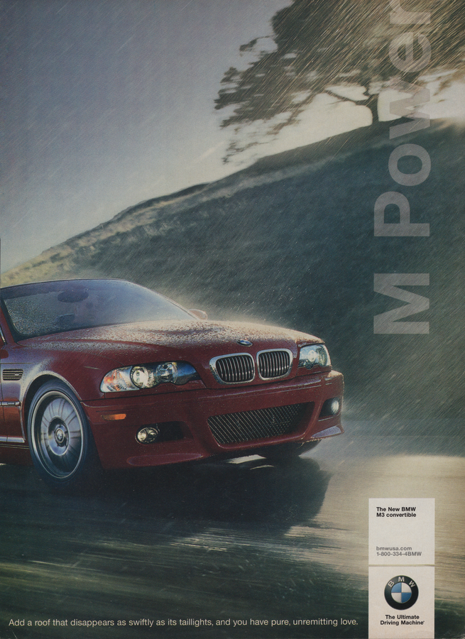 BMW-E46 M3 Love Knows No Limits a-Vintage-Print-Magazine-Ad-BIMMERtips.com