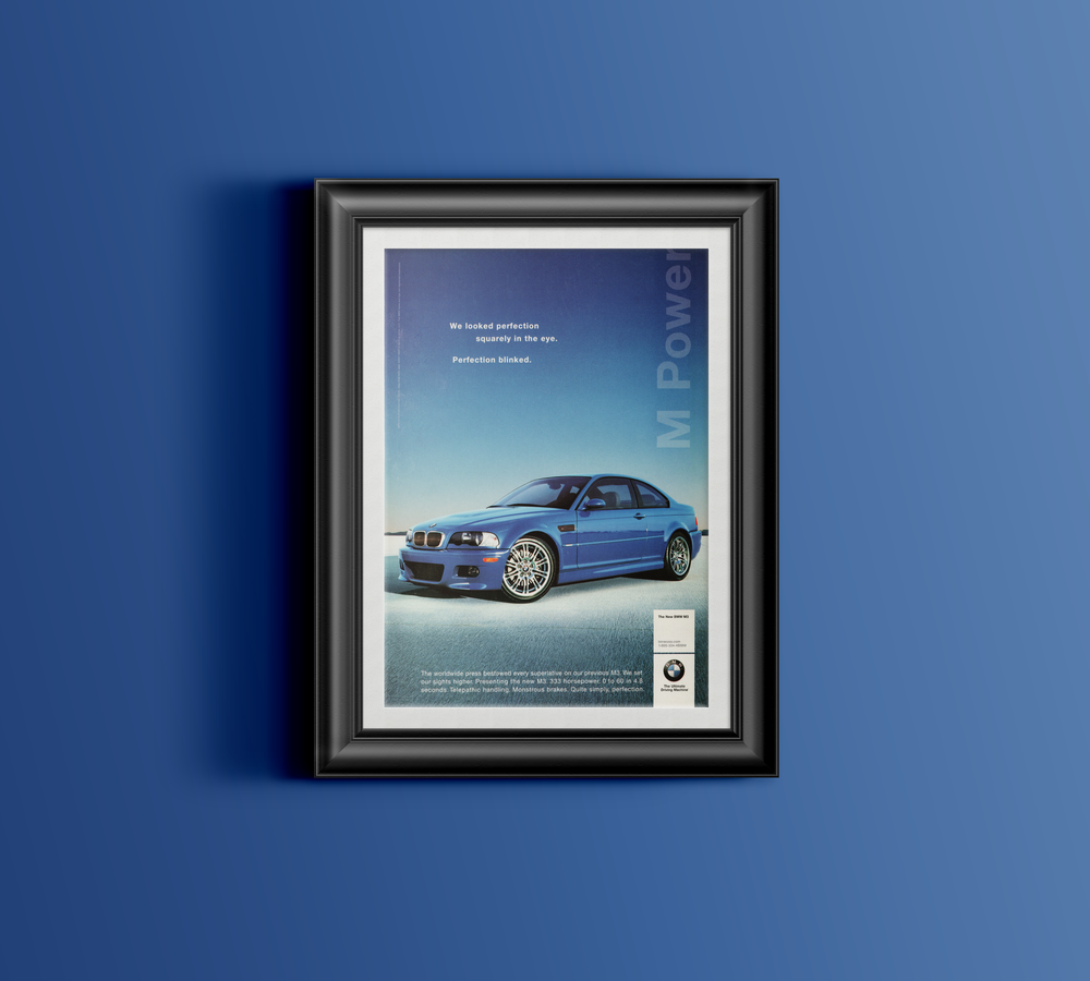 BMW-E46 M3 Perfection Blinked-Magazine-Ad