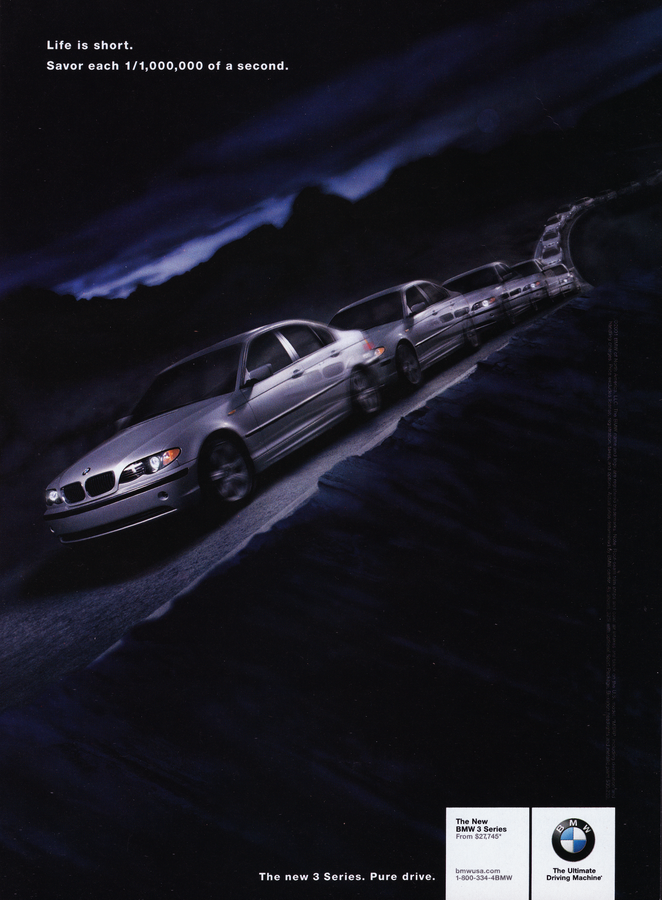 BMW-E46 Savor each 1/1,000,000 of a second-Magazine-Ad