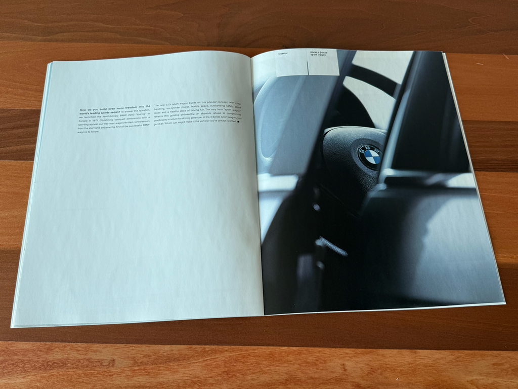 BMW-E46 Touring, 2000 a-Dealership-Sales-Brochure