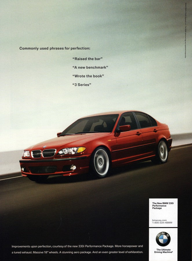 BMW-E46 ZHP Phrases for Perfection-Magazine-Ad