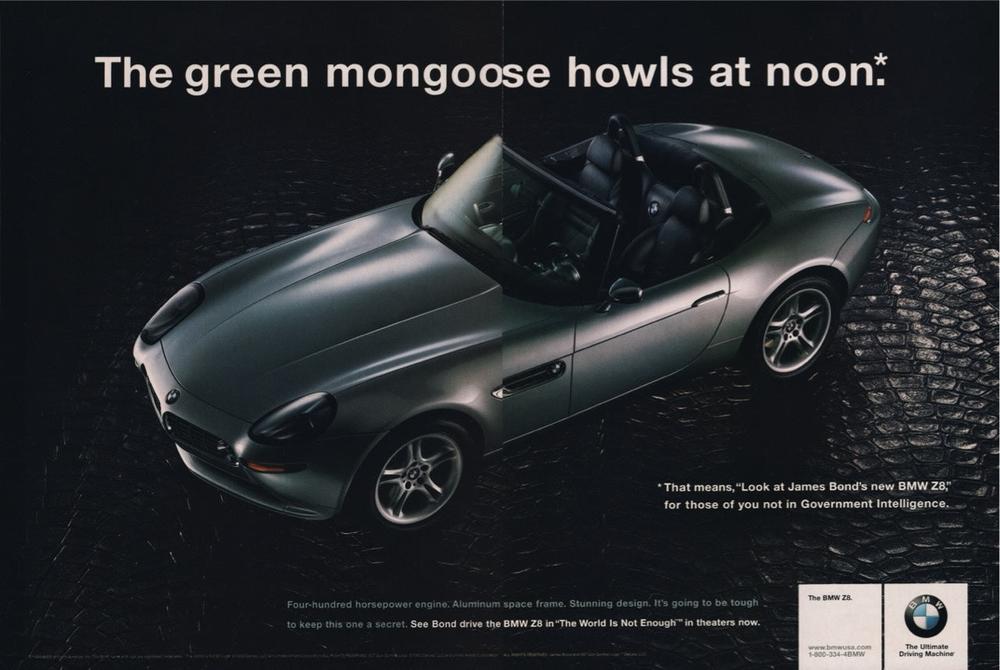 BMW-E52 Z8 The Green Mongoose-Vintage-Print-Magazine-Ad-BIMMERtips.com