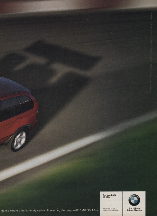 BMW-E53 X5 4.6is Motorsport Heritage-Vintage-Print-Magazine-Ad-BIMMERtips.com