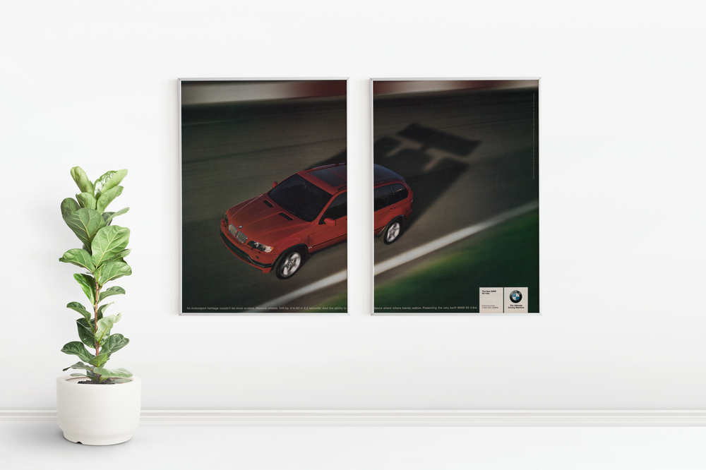 BMW-E53 X5 4.6is Motorsport Heritage-Vintage-Print-Magazine-Ad-BIMMERtips.com