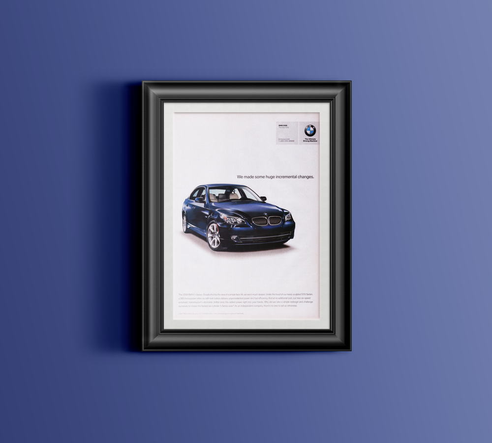 BMW-E60 Huge Incremental Changes-Magazine-Ad