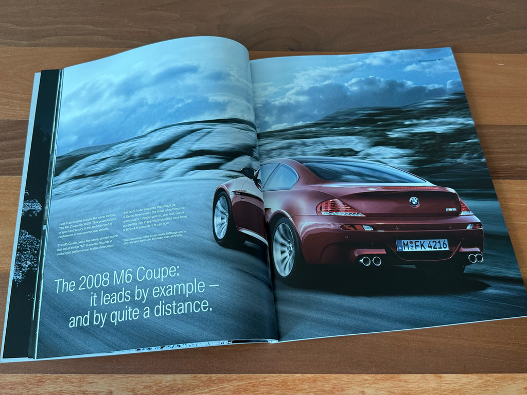 BMW-E60 M5 2008, E63 & E64 M6, 2008-Dealership-Sales-Brochure