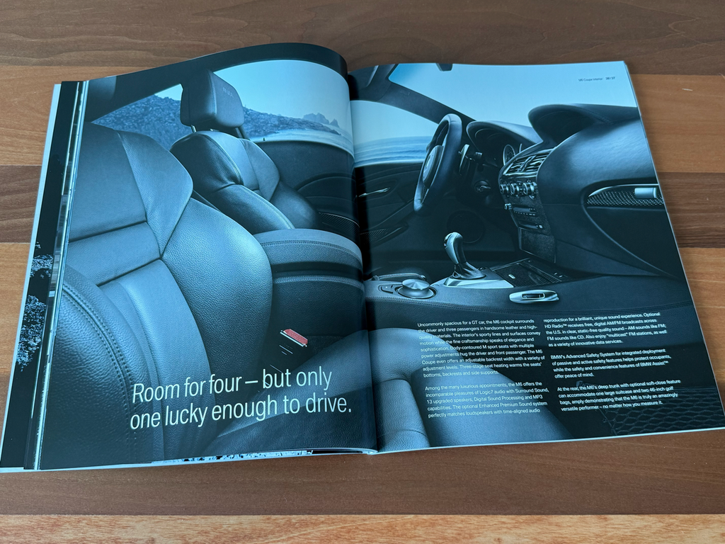 BMW-E60 M5 2008, E63 & E64 M6, 2008-Dealership-Sales-Brochure