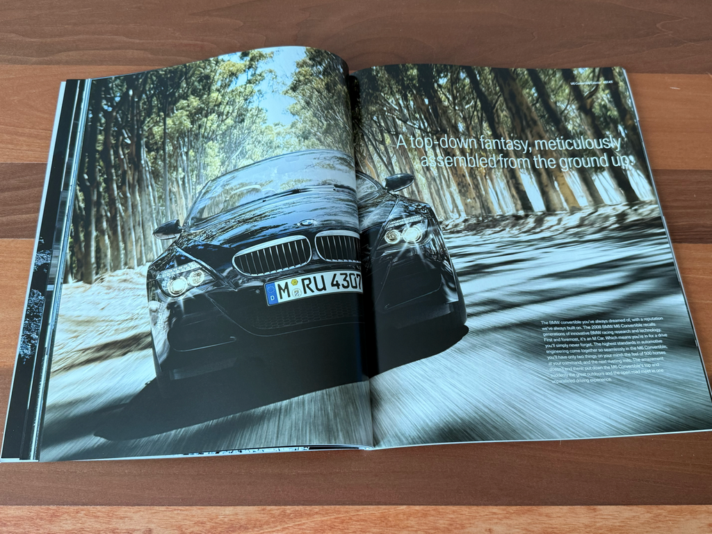 BMW-E60 M5 2008, E63 & E64 M6, 2008-Dealership-Sales-Brochure